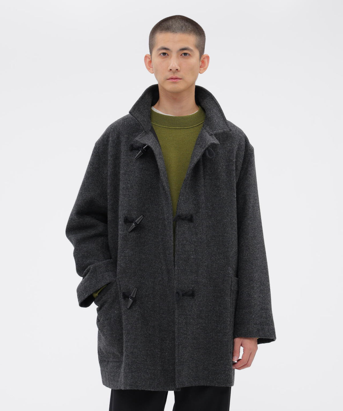 BASIC WOOL MELTON COAT