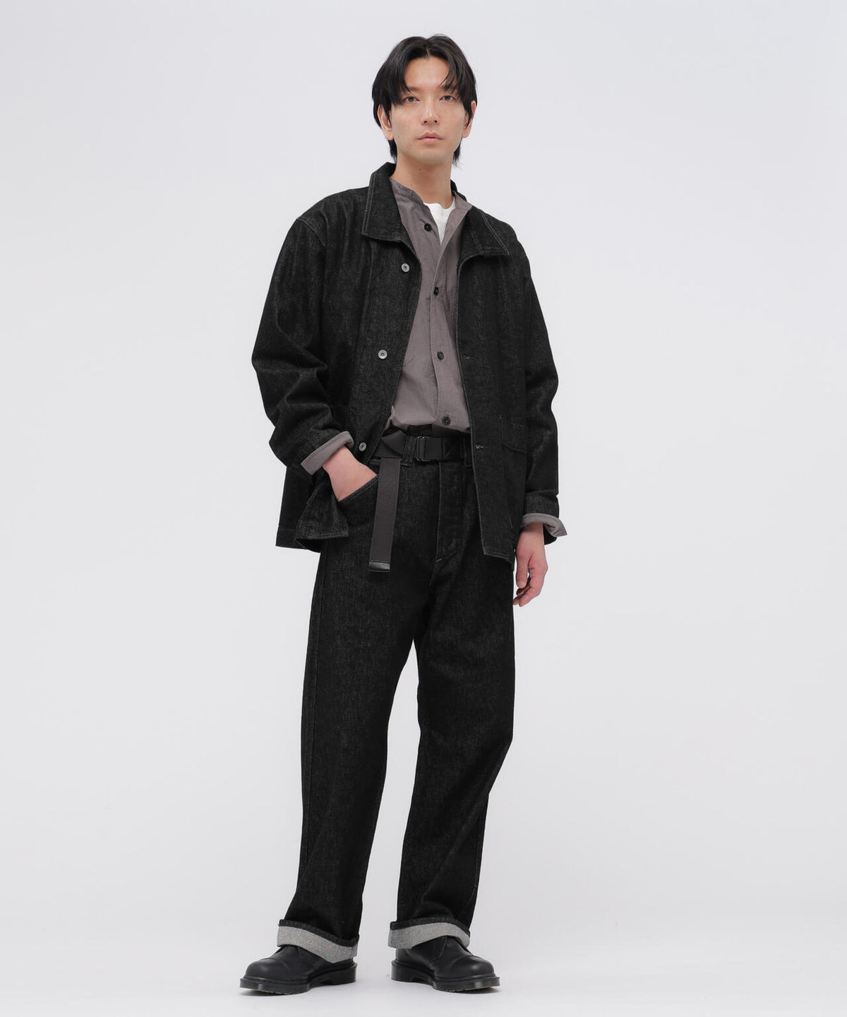 CANTON BLACK DENIM BLOUSON