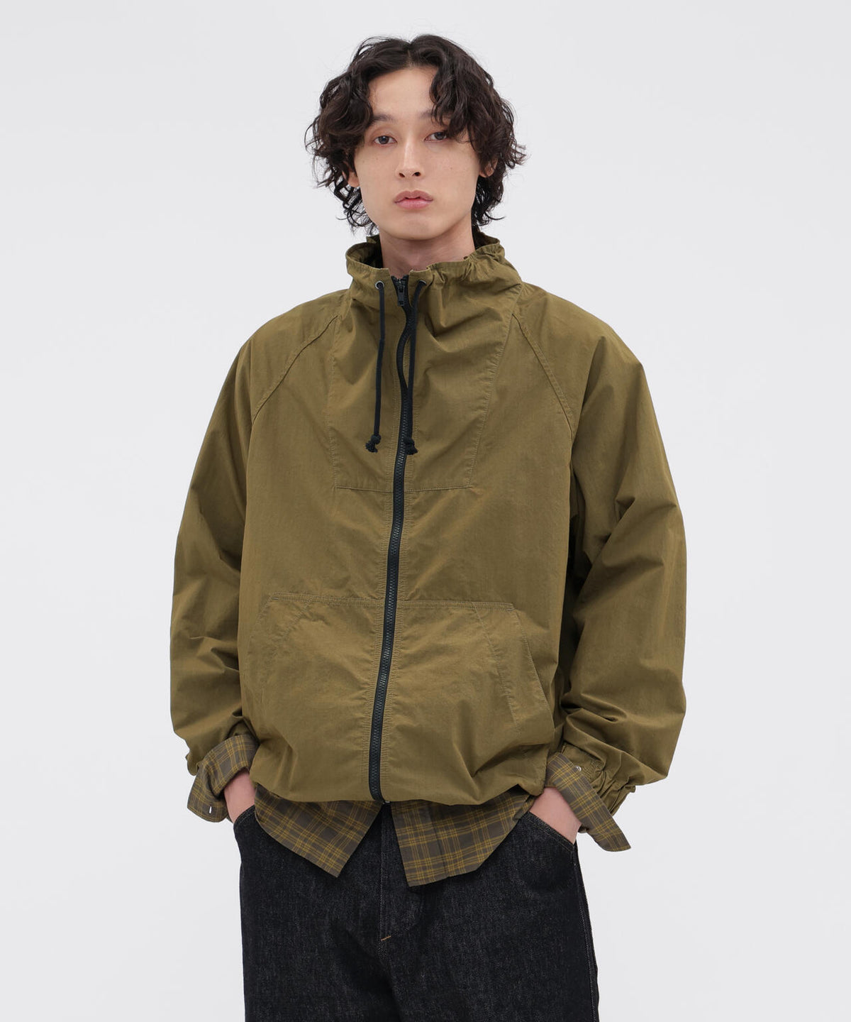 COTTON NYLON PLAINWEAVE BLOUSON