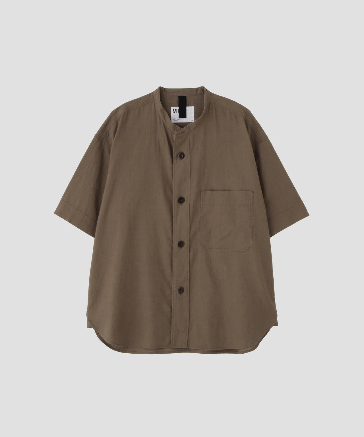 SURFACE DYED COTTON LINEN SHIRT