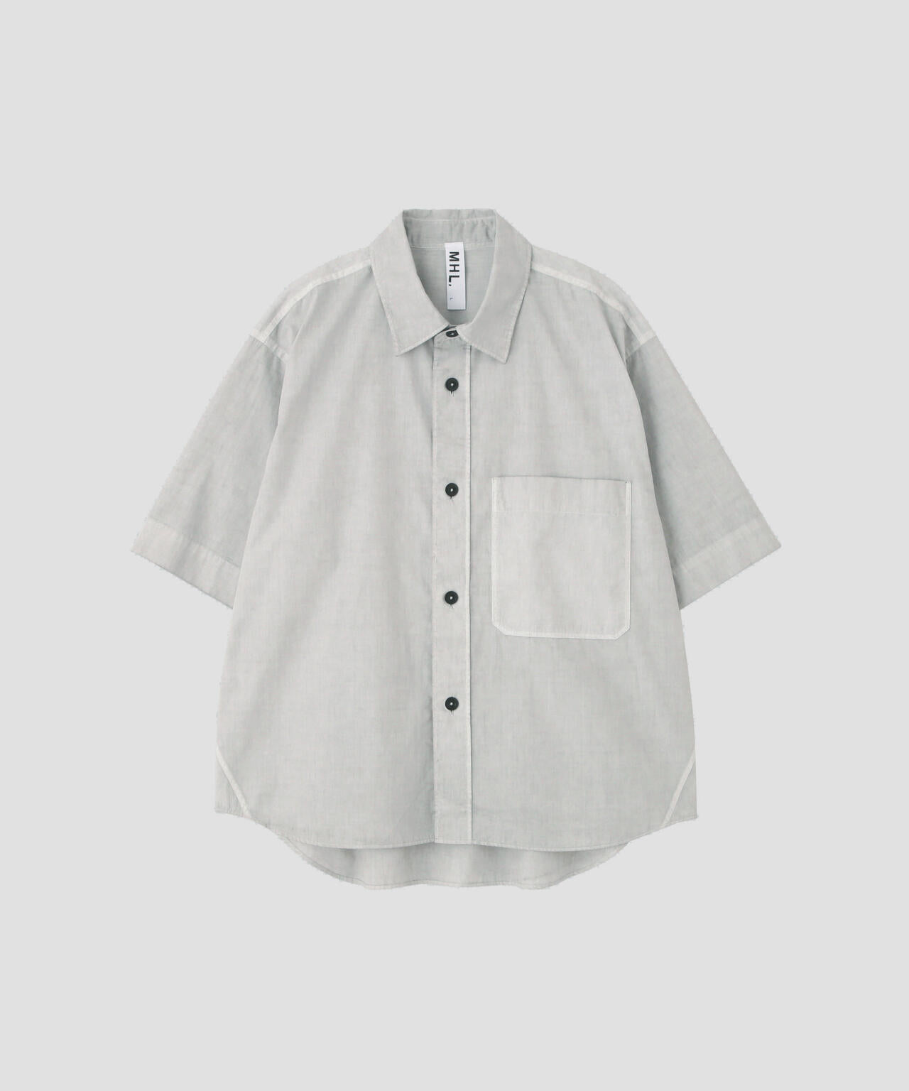 CARBON DYED COTTON POLIN SHIRT
