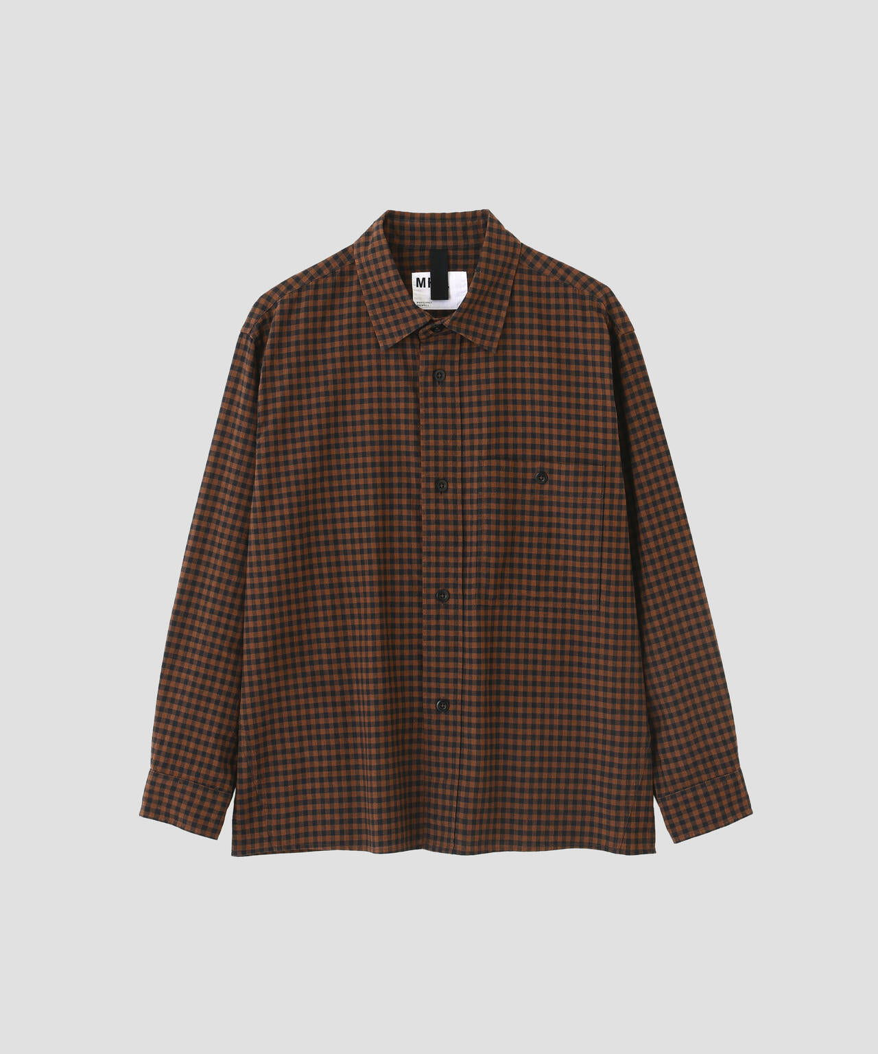 FADED LINEN COTTON PLAINWEAVE SHIRT