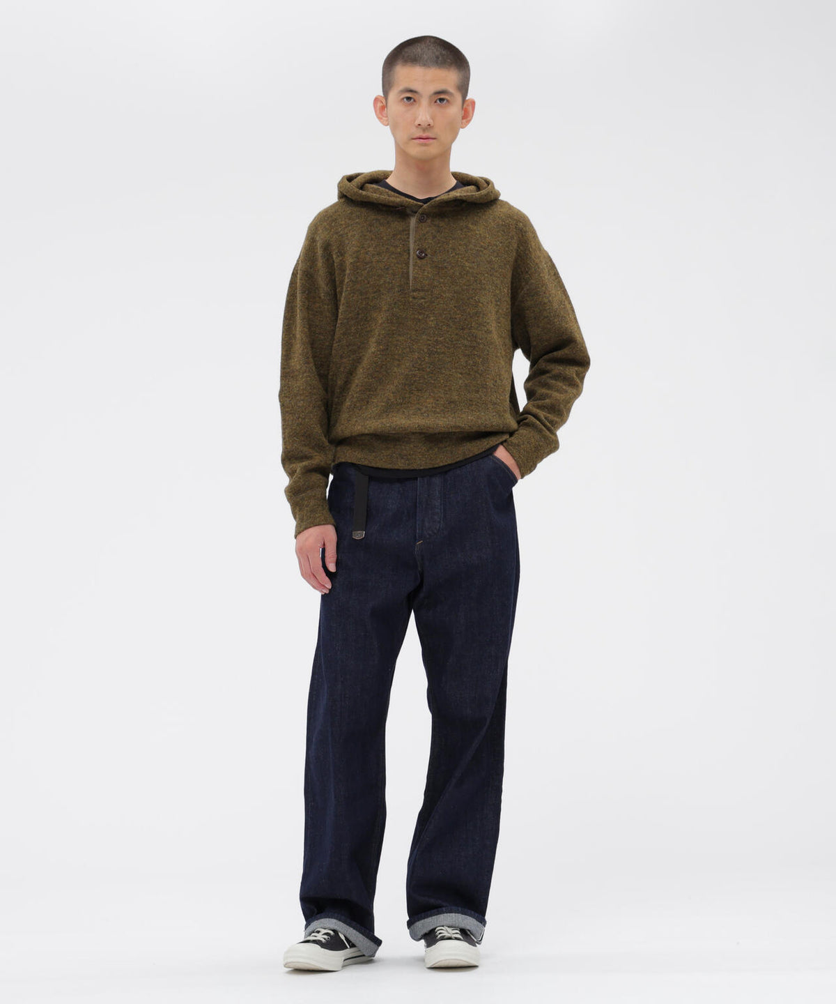 WOOL COTTON JERSEY TOP