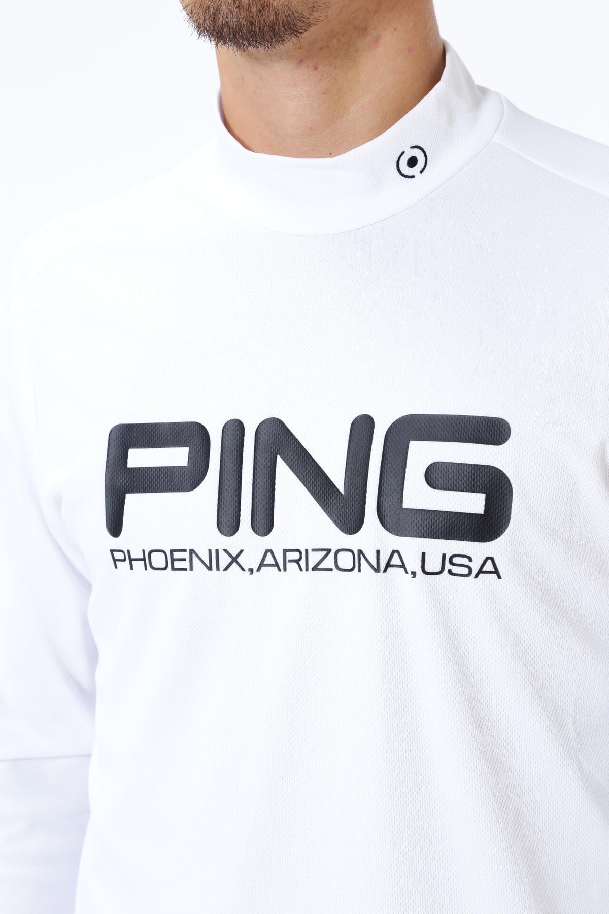 【PING APPAREL】クールコア ストレッチ起毛 長袖ハイネックカットソー  ＜PERFORMANCE＞ (MENS)