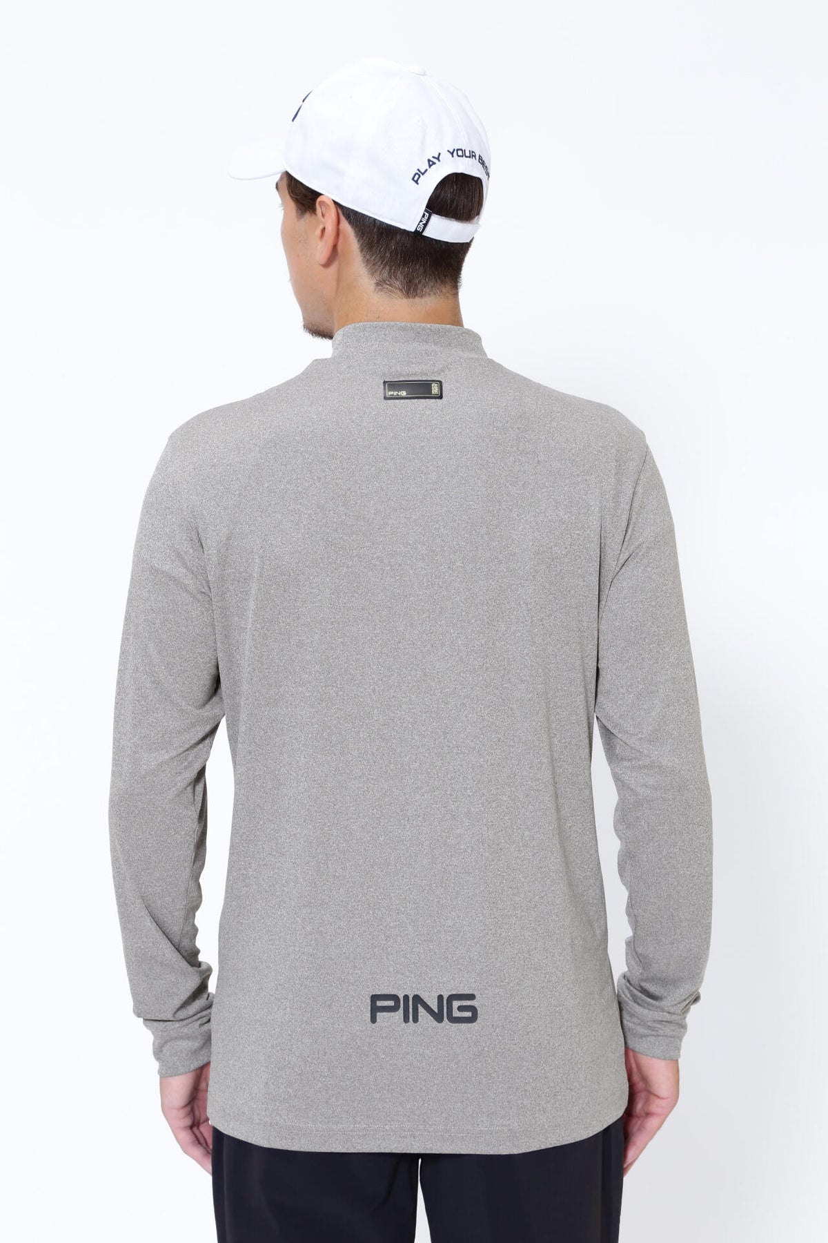 【PING APPAREL】ベアスムース長袖ハイネックカットソー ＜GOLD＞ (MENS)