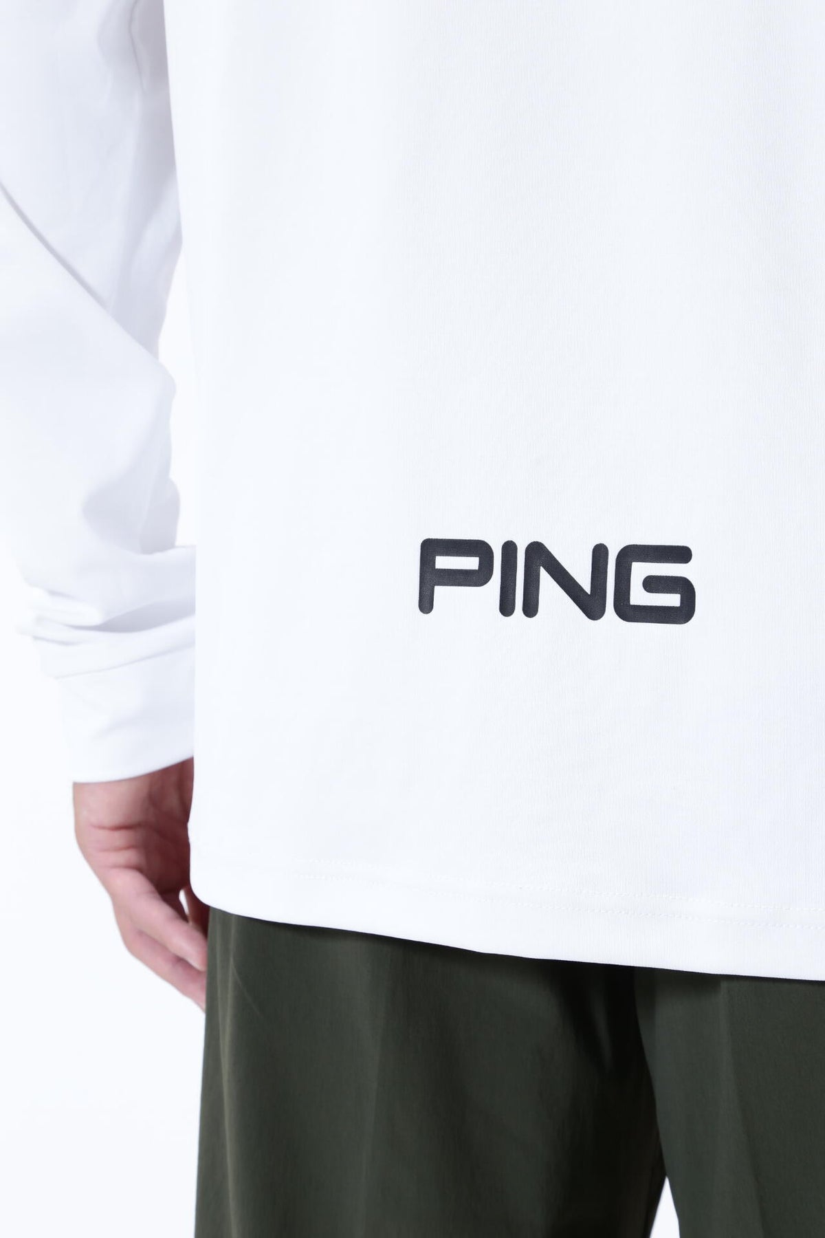 【PING APPAREL】ベアスムース長袖ハイネックカットソー ＜GOLD＞ (MENS)