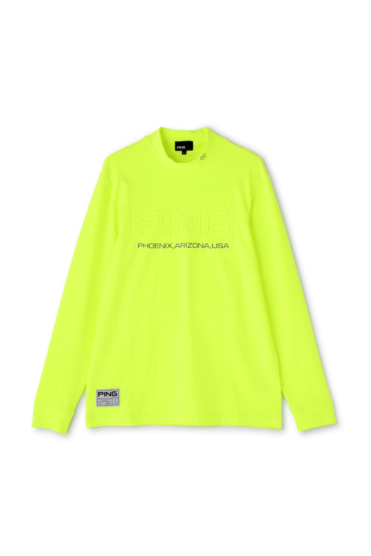 【PING APPAREL】ベアスムース長袖ハイネックカットソー ＜GOLD＞ (MENS)