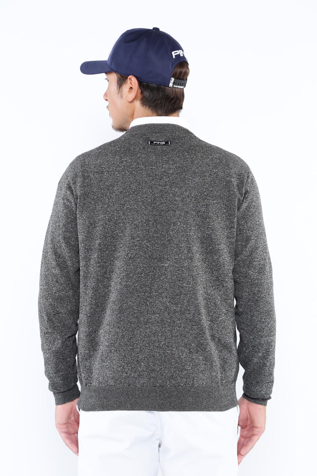 【PING APPAEREL】PHOENIX Mr.PINGジャガード軽量クルーネックニットプルオーバー ＜NATIVE＞ (MENS)