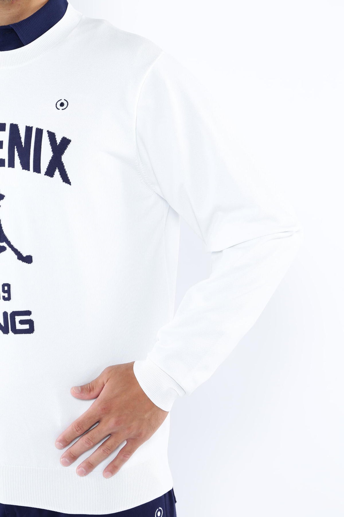 【PING APPAEREL】PHOENIX Mr.PINGジャガード軽量クルーネックニットプルオーバー ＜NATIVE＞ (MENS)