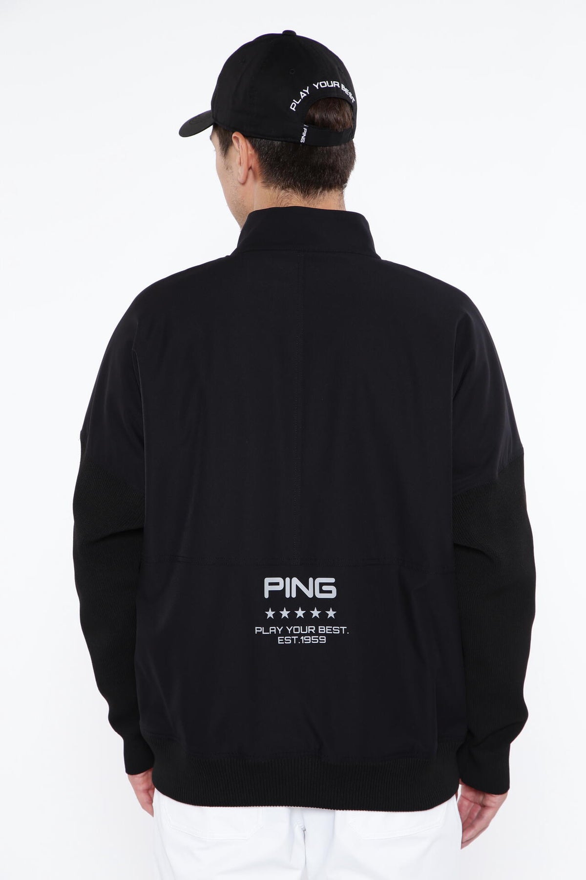 ［PING APPAREL］ストレッチ布帛/トリコット フルジップブルゾン ＜PERFORMANCE＞ (MENS)
