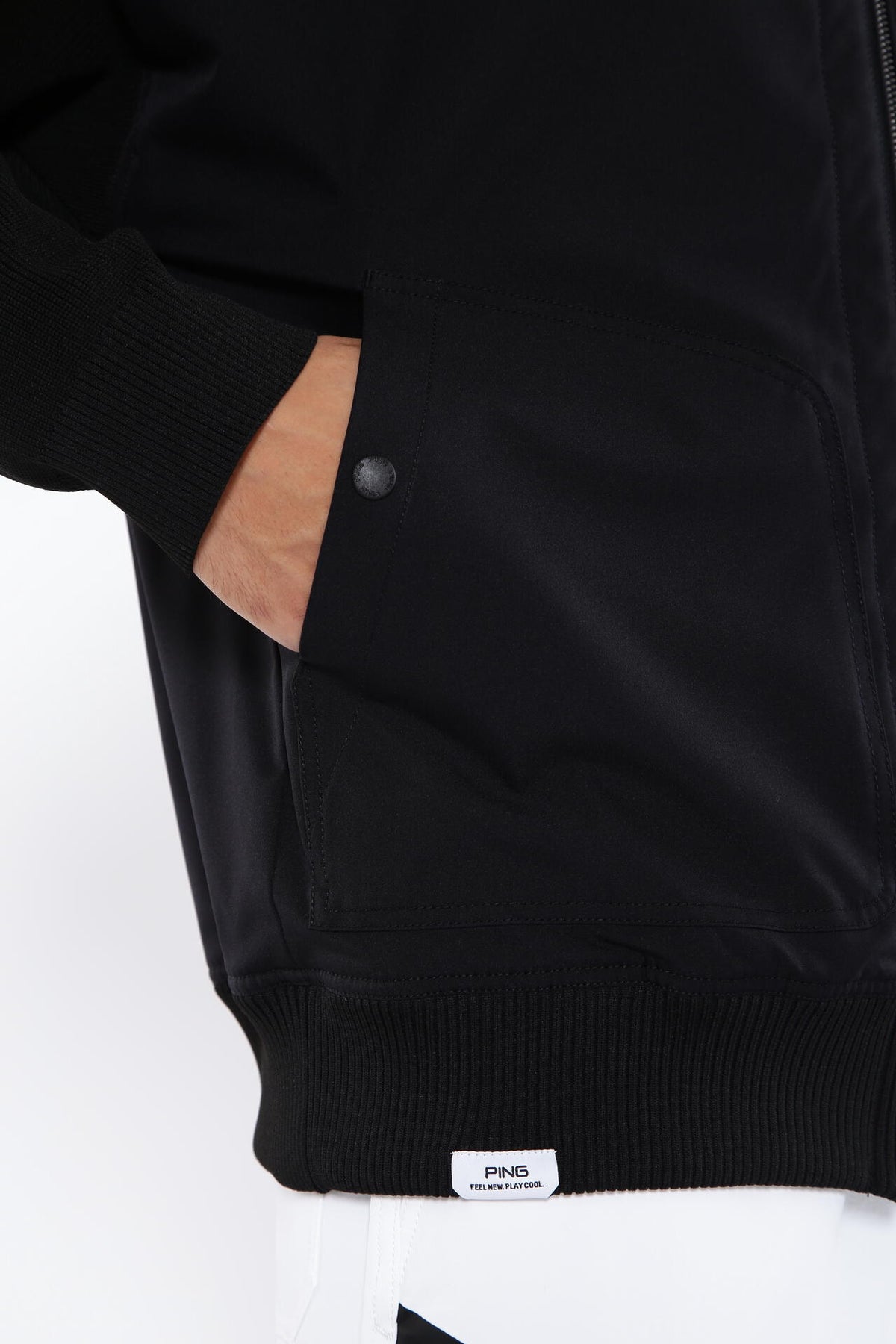 ［PING APPAREL］ストレッチ布帛/トリコット フルジップブルゾン ＜PERFORMANCE＞ (MENS)
