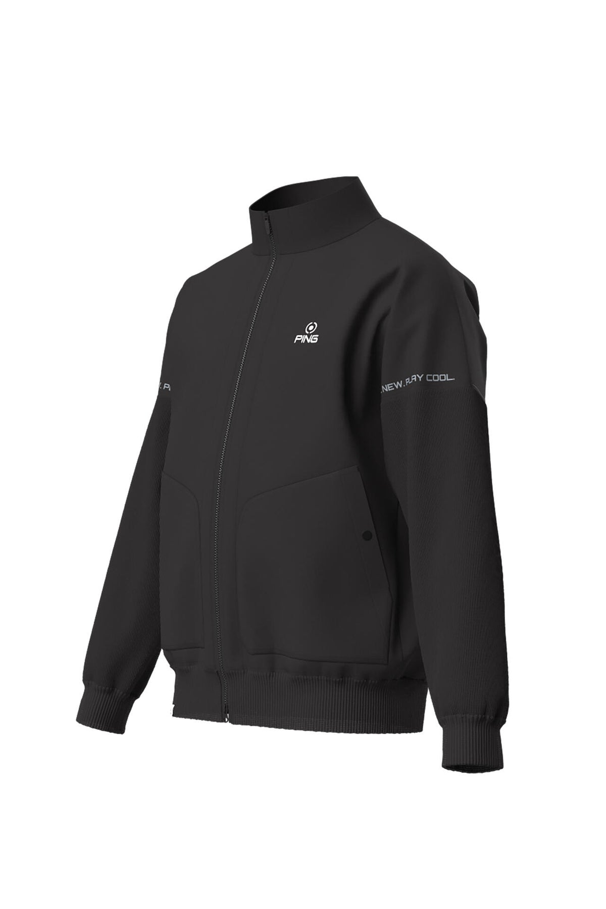 ［PING APPAREL］ストレッチ布帛/トリコット フルジップブルゾン ＜PERFORMANCE＞ (MENS)