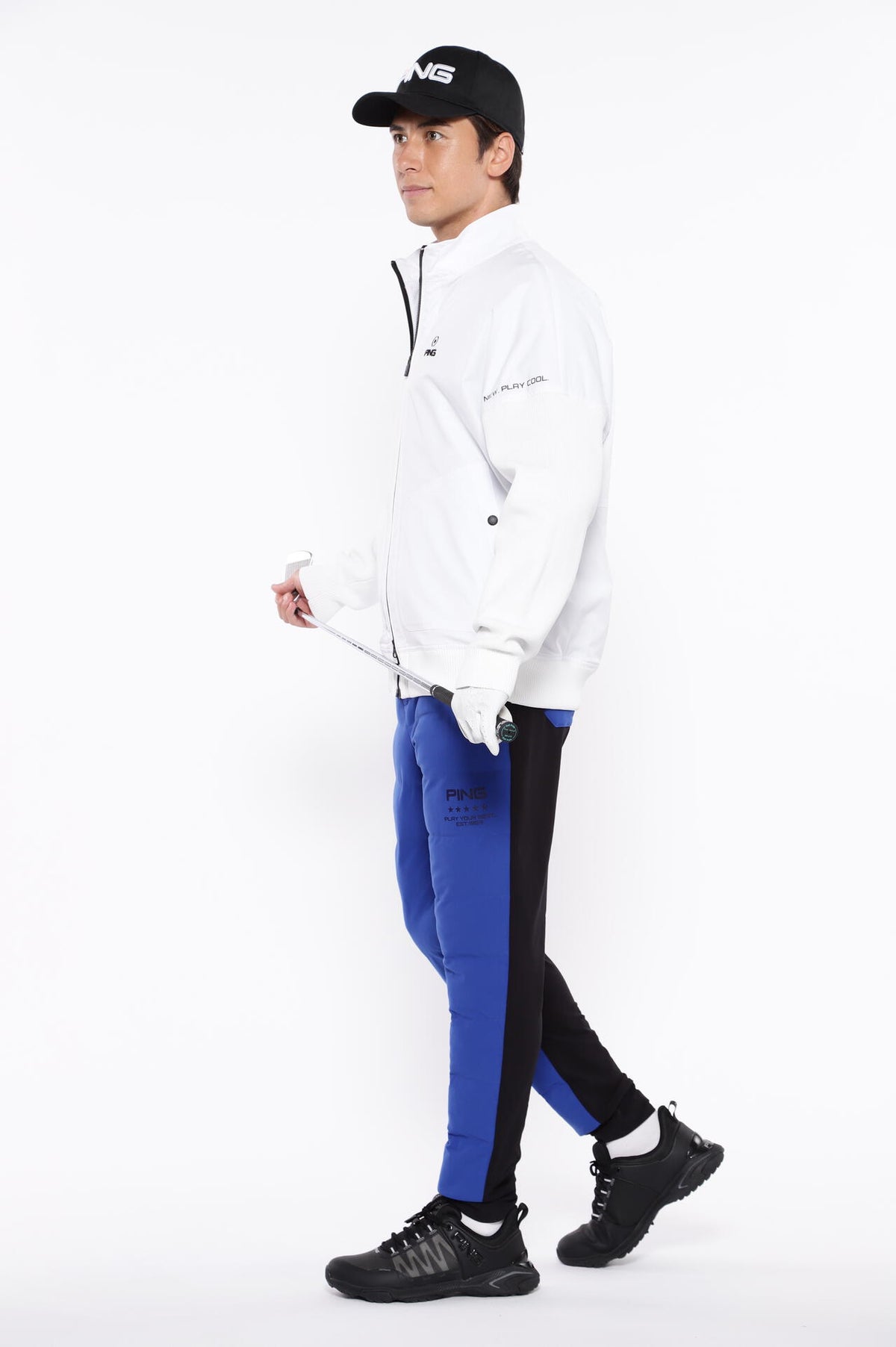 ［PING APPAREL］ストレッチ布帛/トリコット フルジップブルゾン ＜PERFORMANCE＞ (MENS)