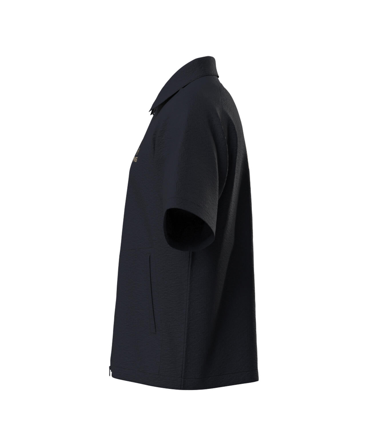 【PING APPAREL】全方向ストレッチサッカー半袖フルジップシャツ ＜NATIVE＞ (MENS)