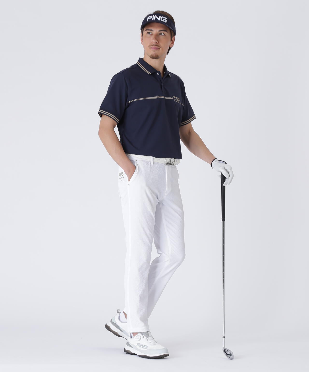 【PING APPAREL】全方向ストレッチサッカーテーパードパンツ ＜NATIVE＞ (MENS)