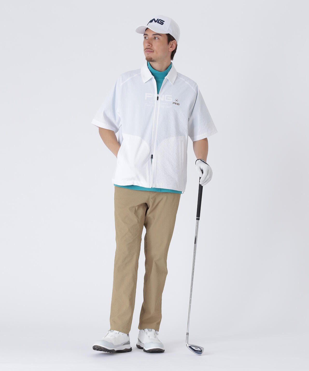 【PING APPAREL】全方向ストレッチサッカーテーパードパンツ ＜NATIVE＞ (MENS)