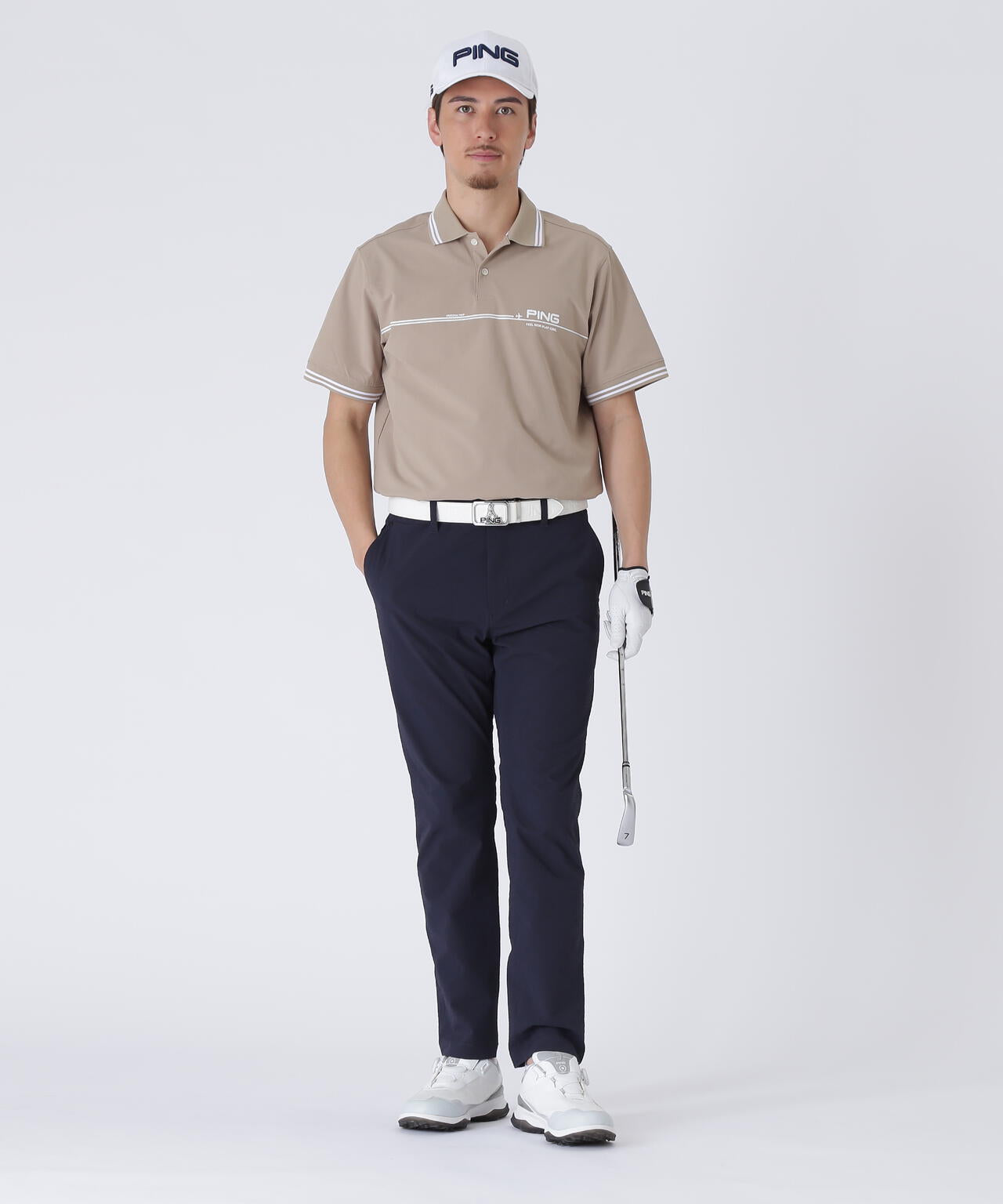【PING APPAREL】全方向ストレッチサッカーテーパードパンツ ＜NATIVE＞ (MENS)