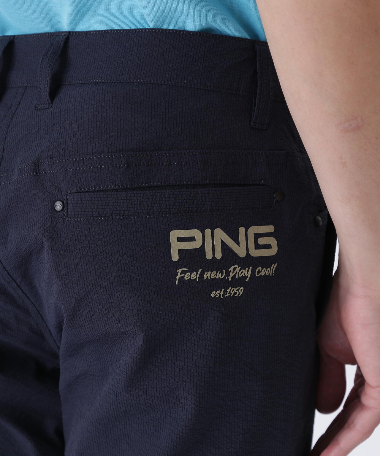 【PING APPAREL】全方向ストレッチサッカーテーパードパンツ ＜NATIVE＞ (MENS)
