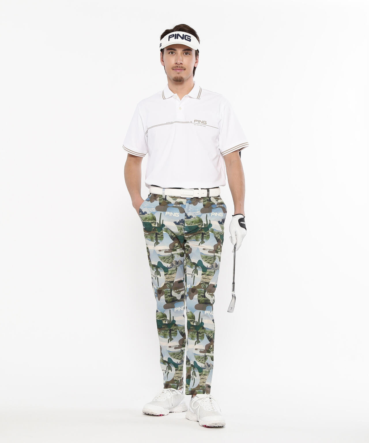 【PING APPAREL】全方向ストレッチサッカーテーパードパンツ ＜NATIVE＞ (MENS)