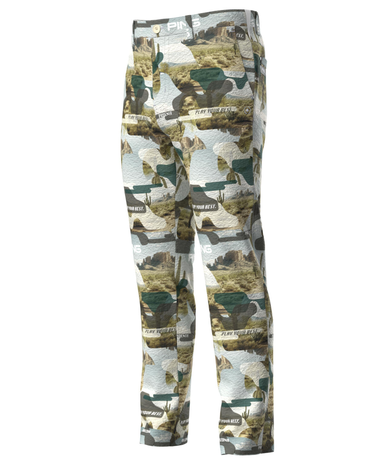 【PING APPAREL】全方向ストレッチサッカーテーパードパンツ ＜NATIVE＞ (MENS)
