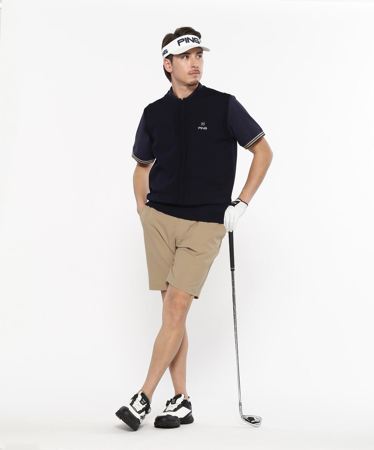 【PING APPAREL】サライテック二重織ショートパンツ ＜NATIVE＞ (MENS)