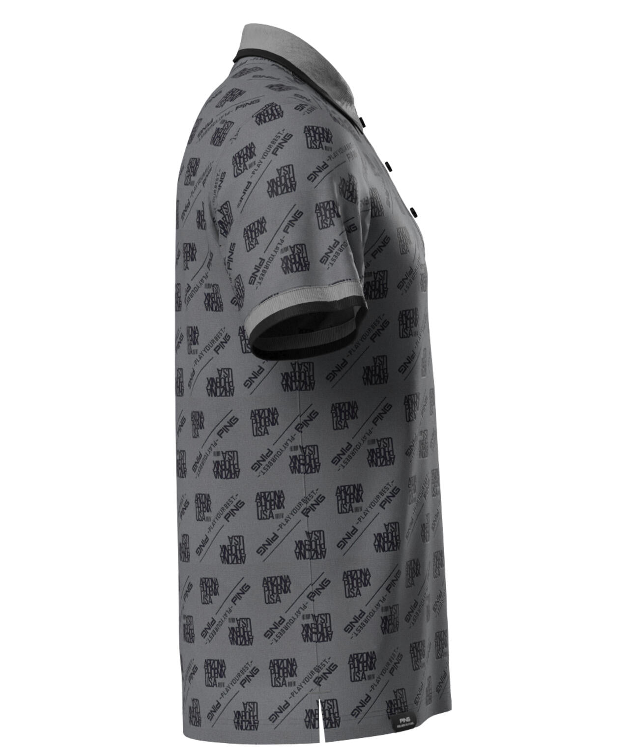【PING APPAREL】バイアスロゴジャガード 半袖ポロシャツ ＜PERFORMANCE＞ (MENS)