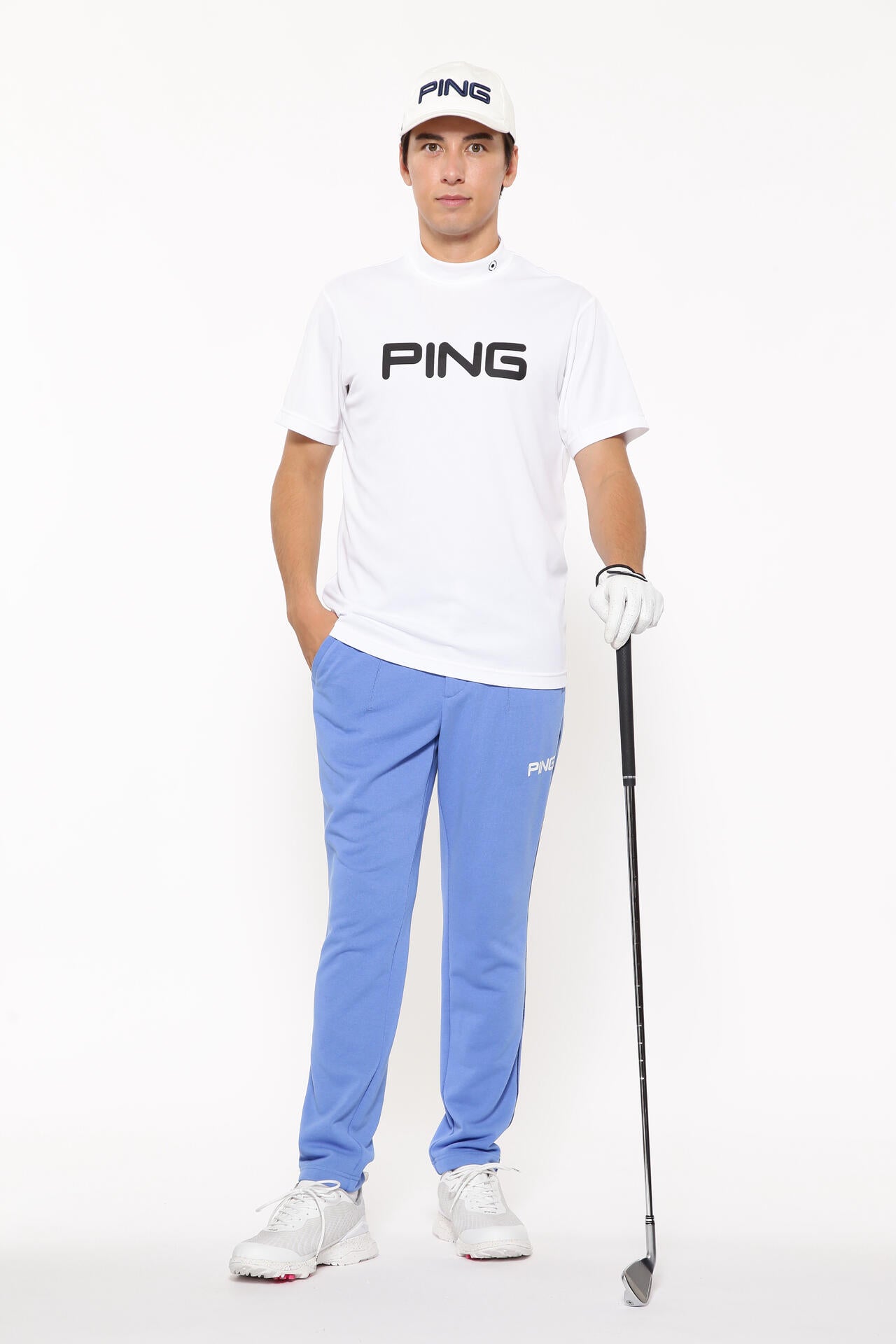 【PING APPAREL】ダブルメッシ半袖ハイネックカットソー ＜EARLY SPRING＞ (MENS)