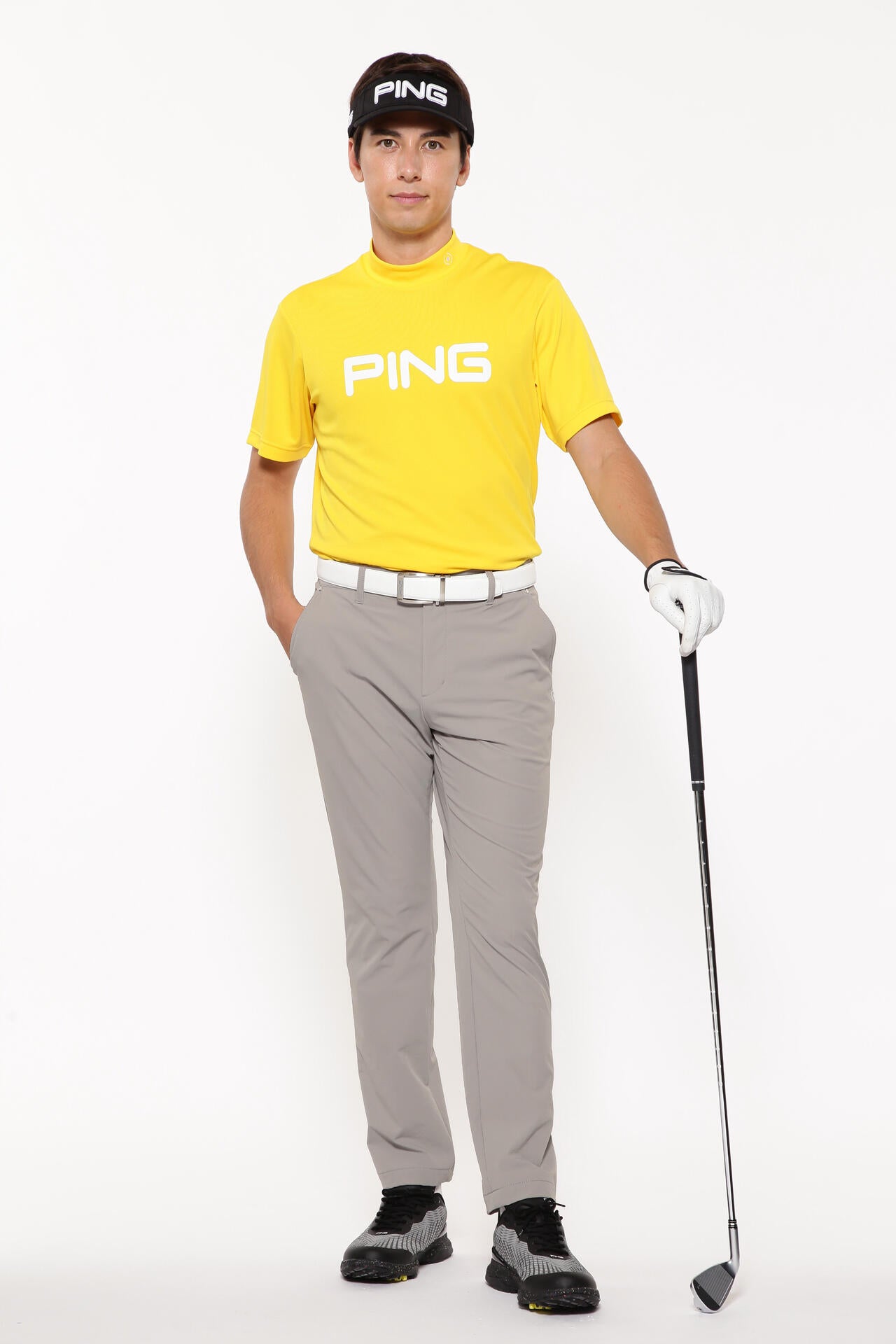 【PING APPAREL】ダブルメッシ半袖ハイネックカットソー ＜EARLY SPRING＞ (MENS)