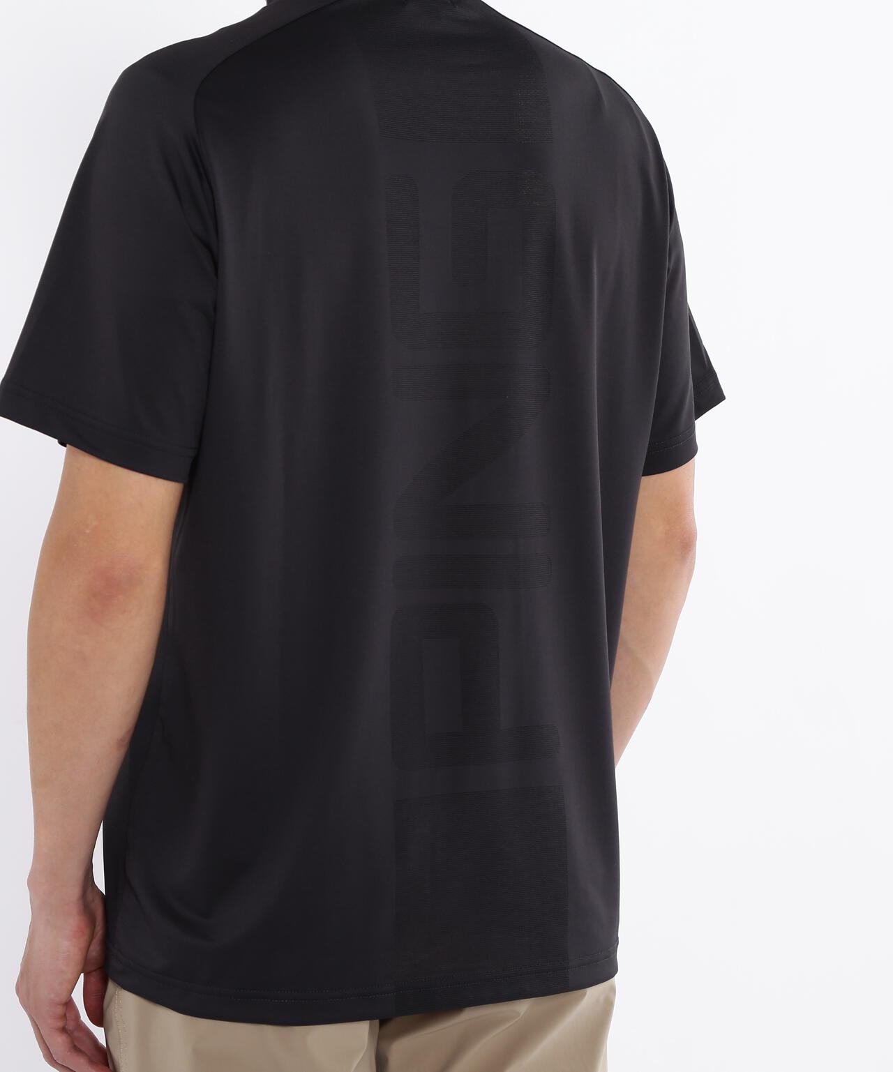 【PING APPAREL】メッシュパネルジャガード半袖ハイネックカットソー ＜PERFORMANCE＞ (MENS)
