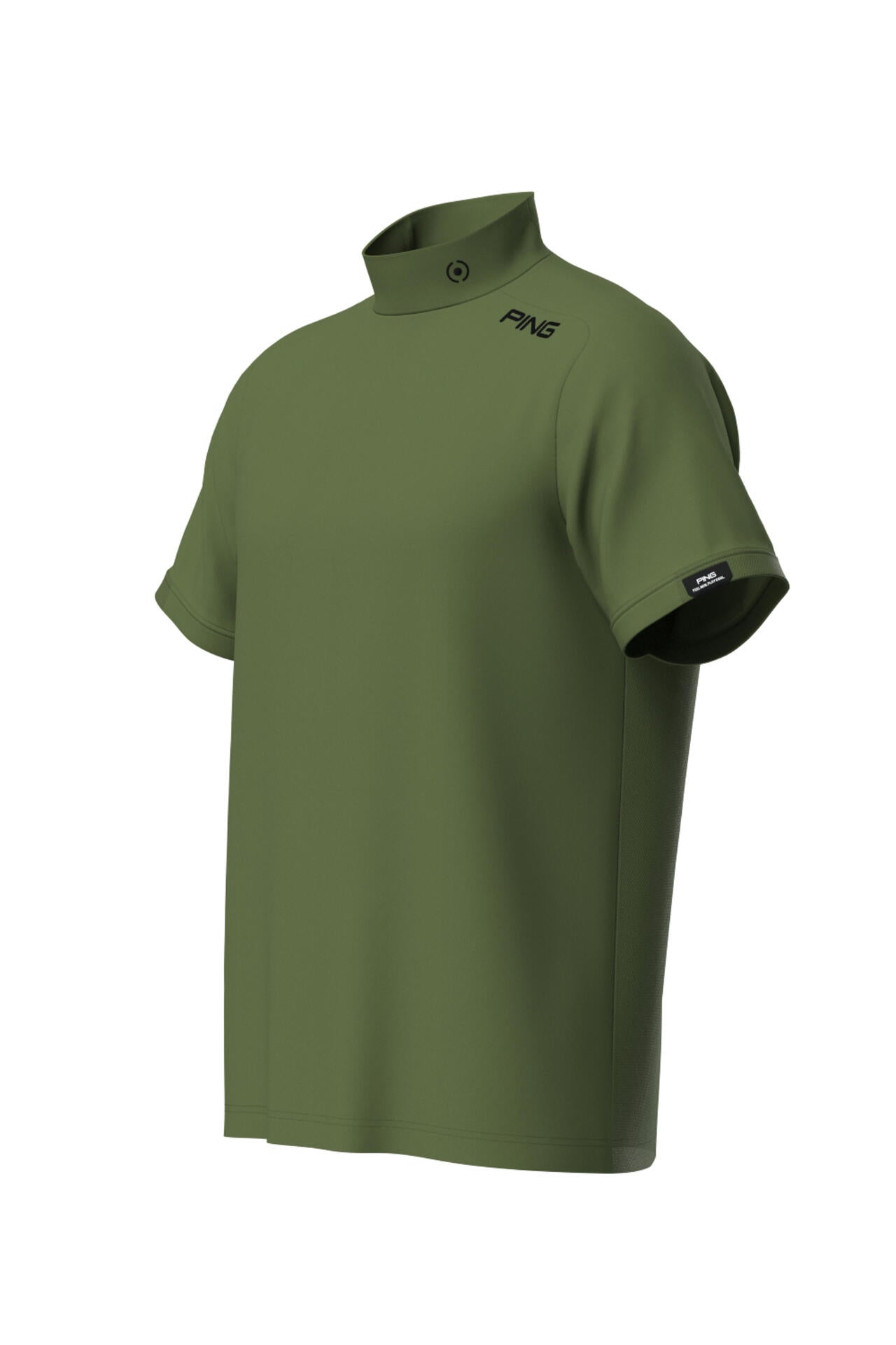【PING APPAREL】メッシュパネルジャガード半袖ハイネックカットソー ＜PERFORMANCE＞ (MENS)