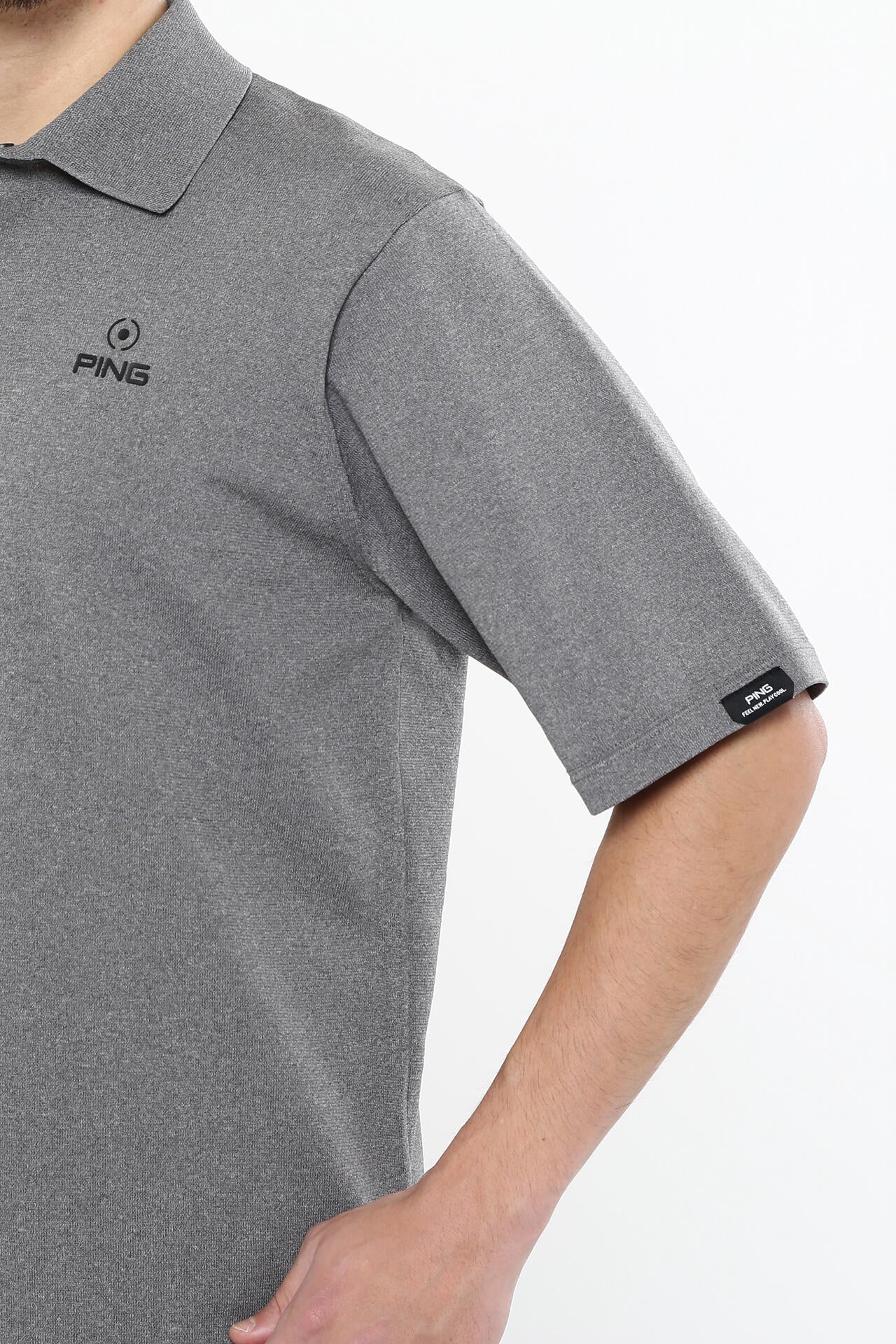 【PING APPAREL】半袖ニットポロシャツ (MENS)