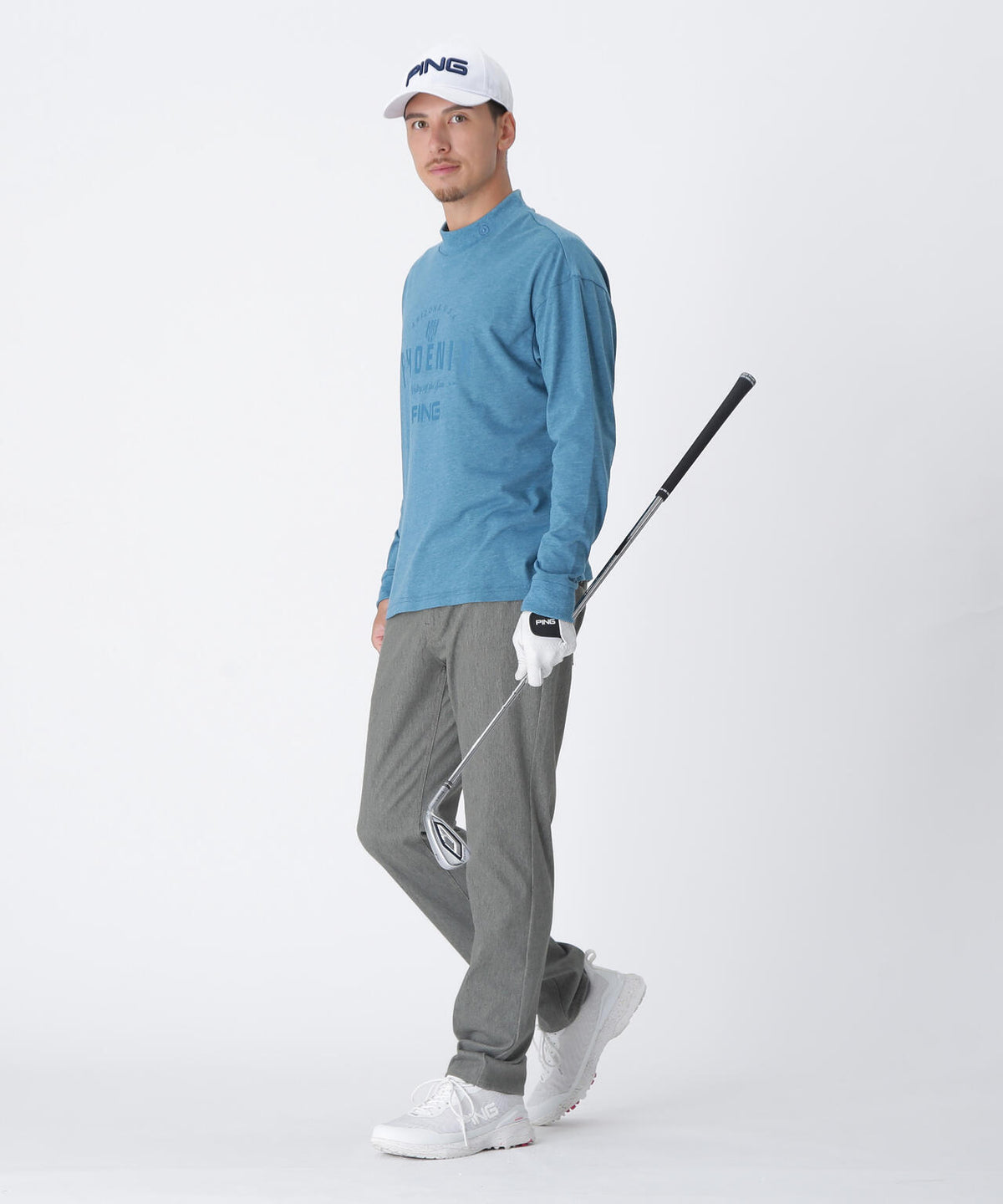 【PING APPAREL】全方向ストレッチTCツイル5ポケットストレートパンツ ＜NATIVE＞ (MENS)