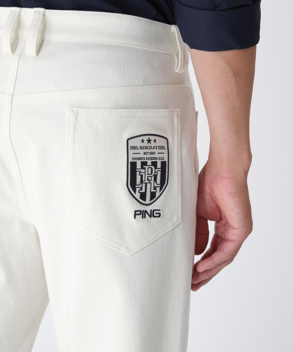 【PING APPAREL】全方向ストレッチTCツイル5ポケットストレートパンツ ＜NATIVE＞ (MENS)