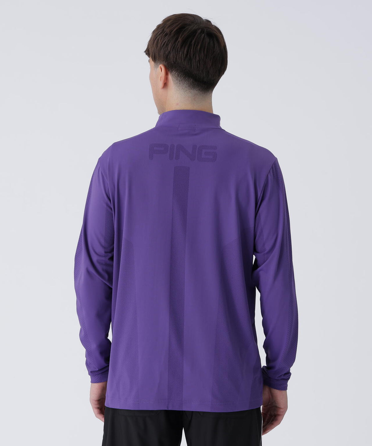 【PING APPAREL】メッシュジャカードハイネックシャツ ＜PERFORMANCE＞ (MENS)