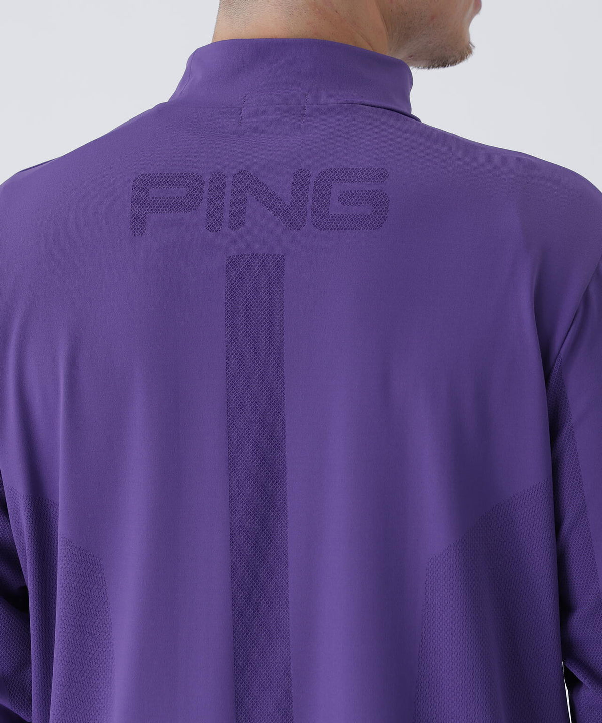 【PING APPAREL】メッシュジャカードハイネックシャツ ＜PERFORMANCE＞ (MENS)