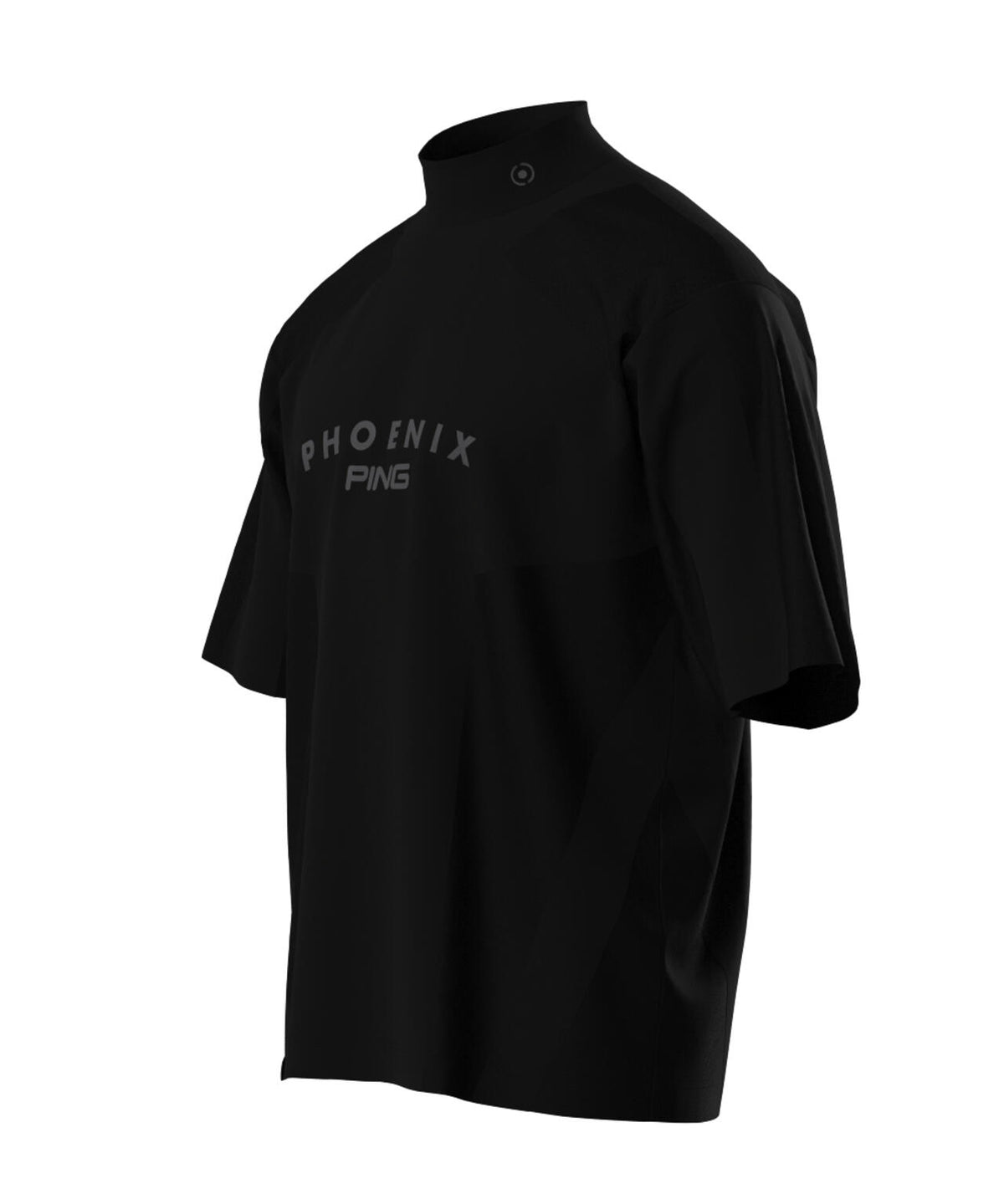 【PING APPAREL】メッシュジャカード半袖ハイネックシャツ ＜PERFORMANCE＞ (MENS)