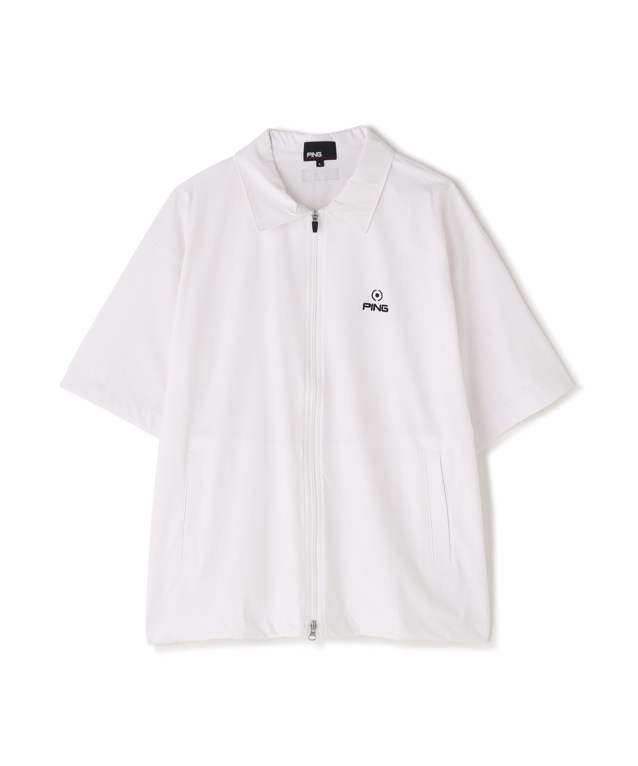 【PING APPAREL】ストレッチリップストップ半袖フルジップシャツ ＜NATIVE＞ (MENS)