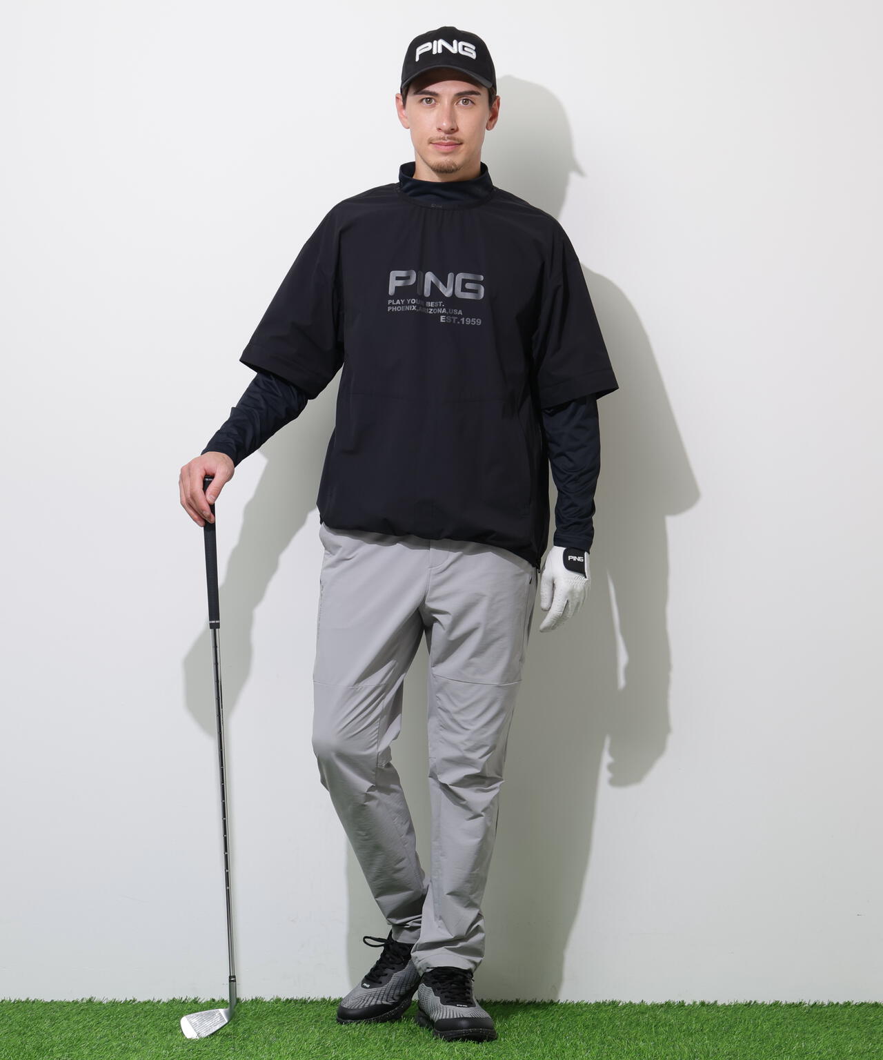 【PING APPAREL】ストレッチリップストップ2WAYブルゾン ＜PERFORMANCE＞ (MENS)