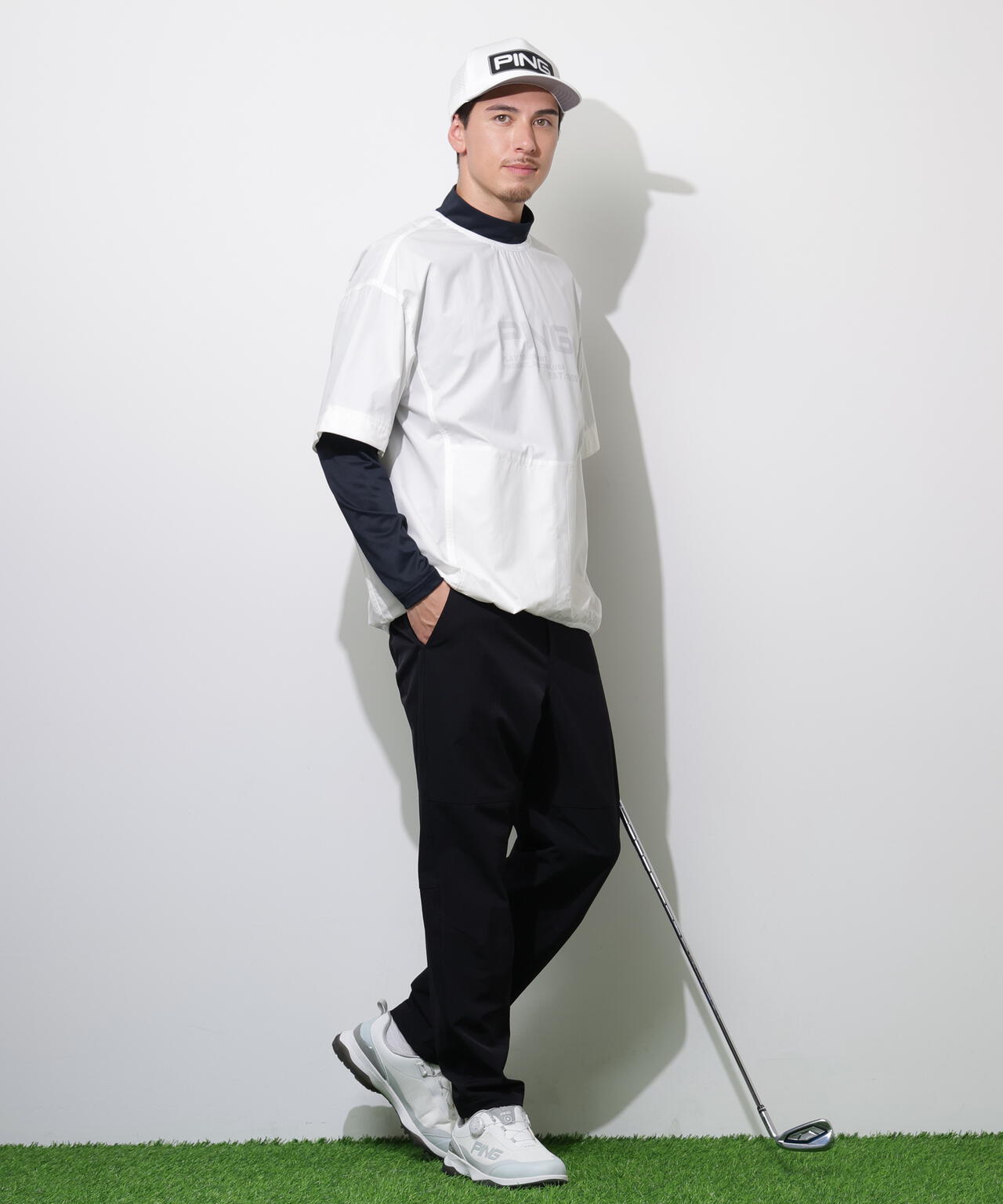 【PING APPAREL】ストレッチリップストップ2WAYブルゾン ＜PERFORMANCE＞ (MENS)
