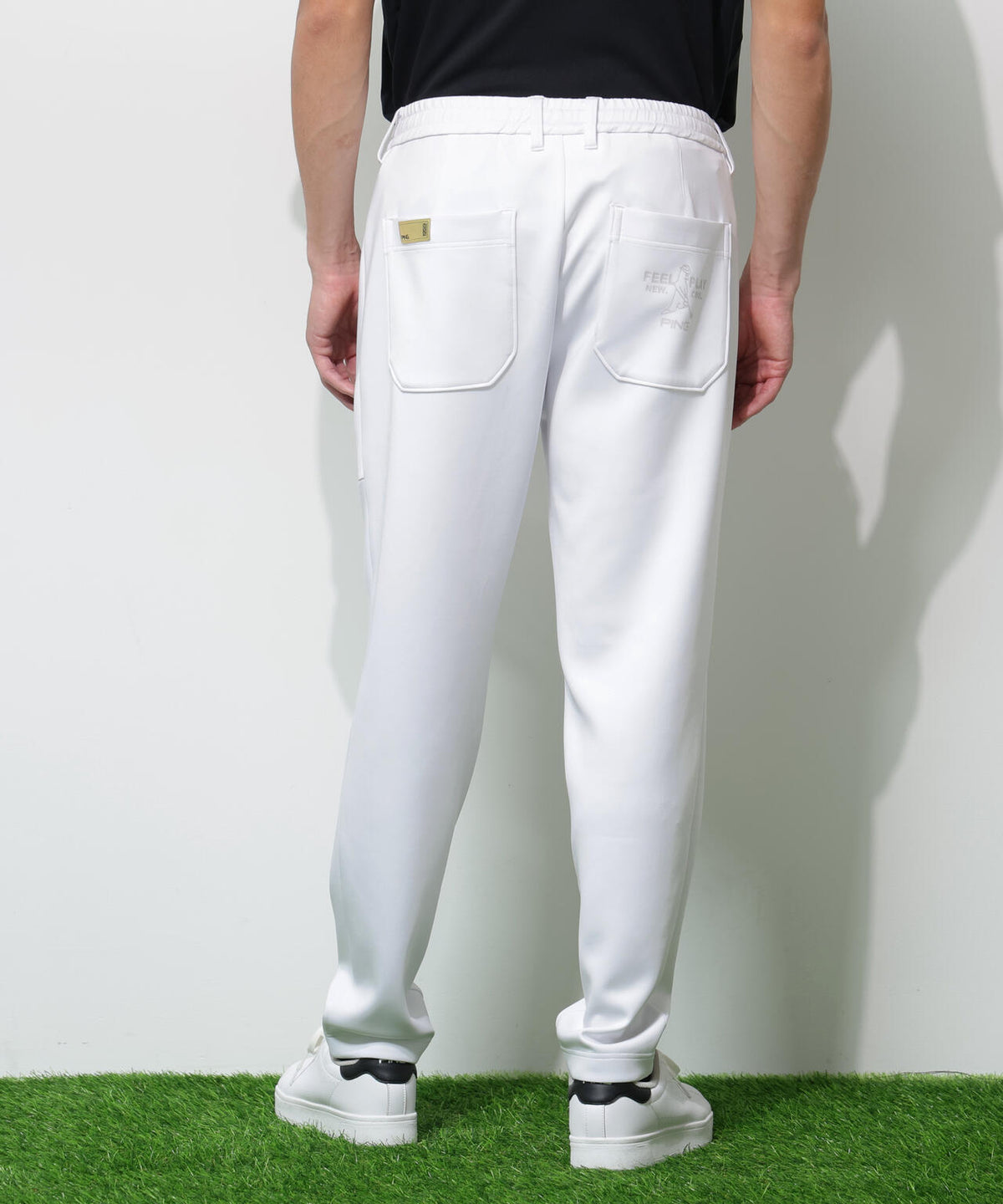 【PING APPAREL】ダンボールニットテーパードパンツ  ＜GOLD＞ (MENS)