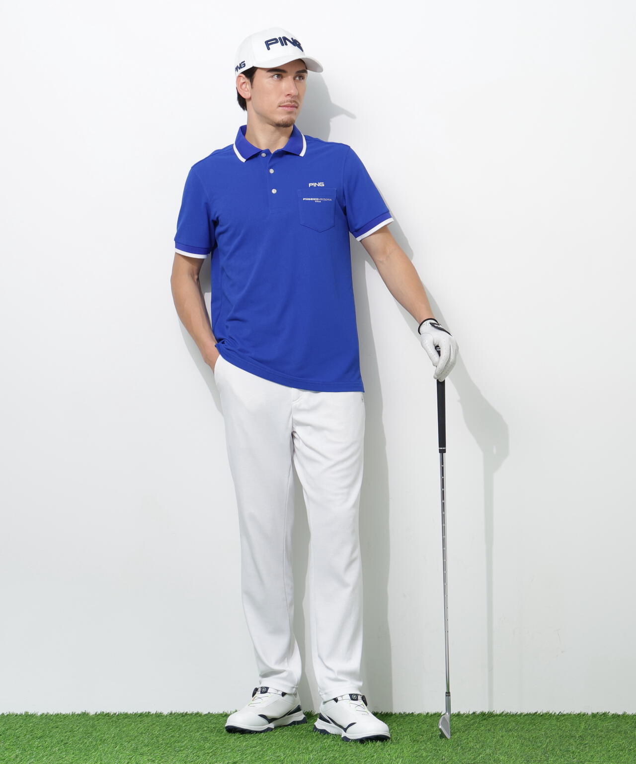 【PING APPAREL】全方向ストレッチダブルフェイスドライミックスアイストーンスウェットパンツ ＜NATIVE＞ (MENS)