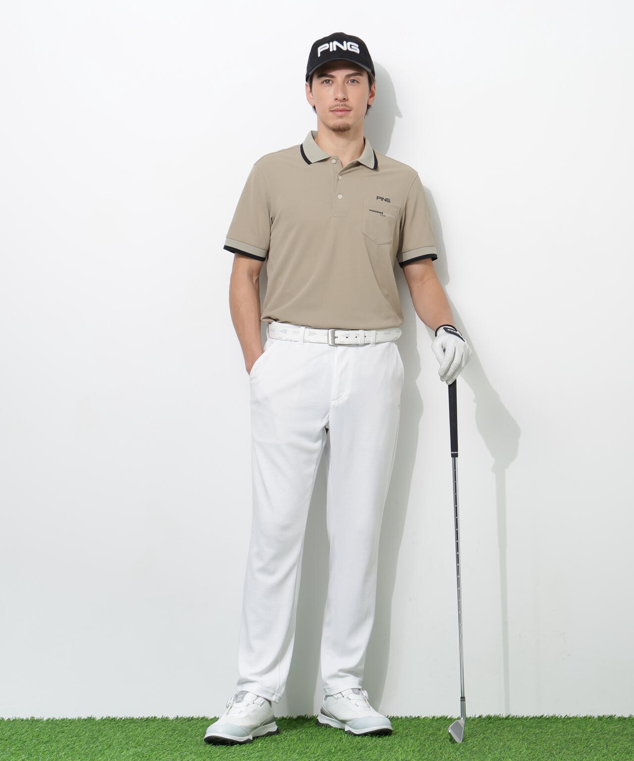 【PING APPAREL】全方向ストレッチダブルフェイスドライミックスアイストーンスウェットパンツ ＜NATIVE＞ (MENS)