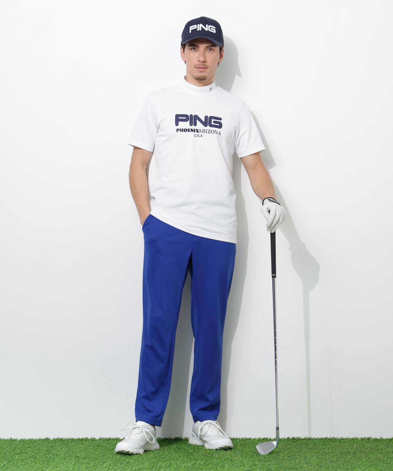 【PING APPAREL】全方向ストレッチダブルフェイスドライミックスアイストーンスウェットパンツ ＜NATIVE＞ (MENS)