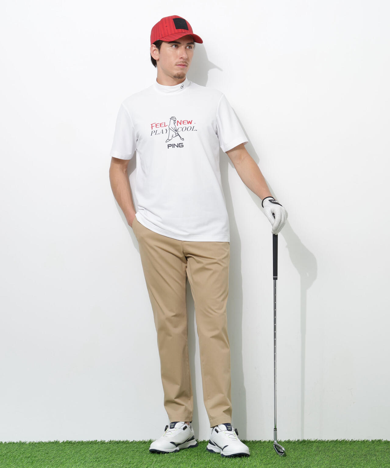 【PING APPAREL】フィット＆ストレッチテーパードパンツ ＜NATIVE＞ (MENS)