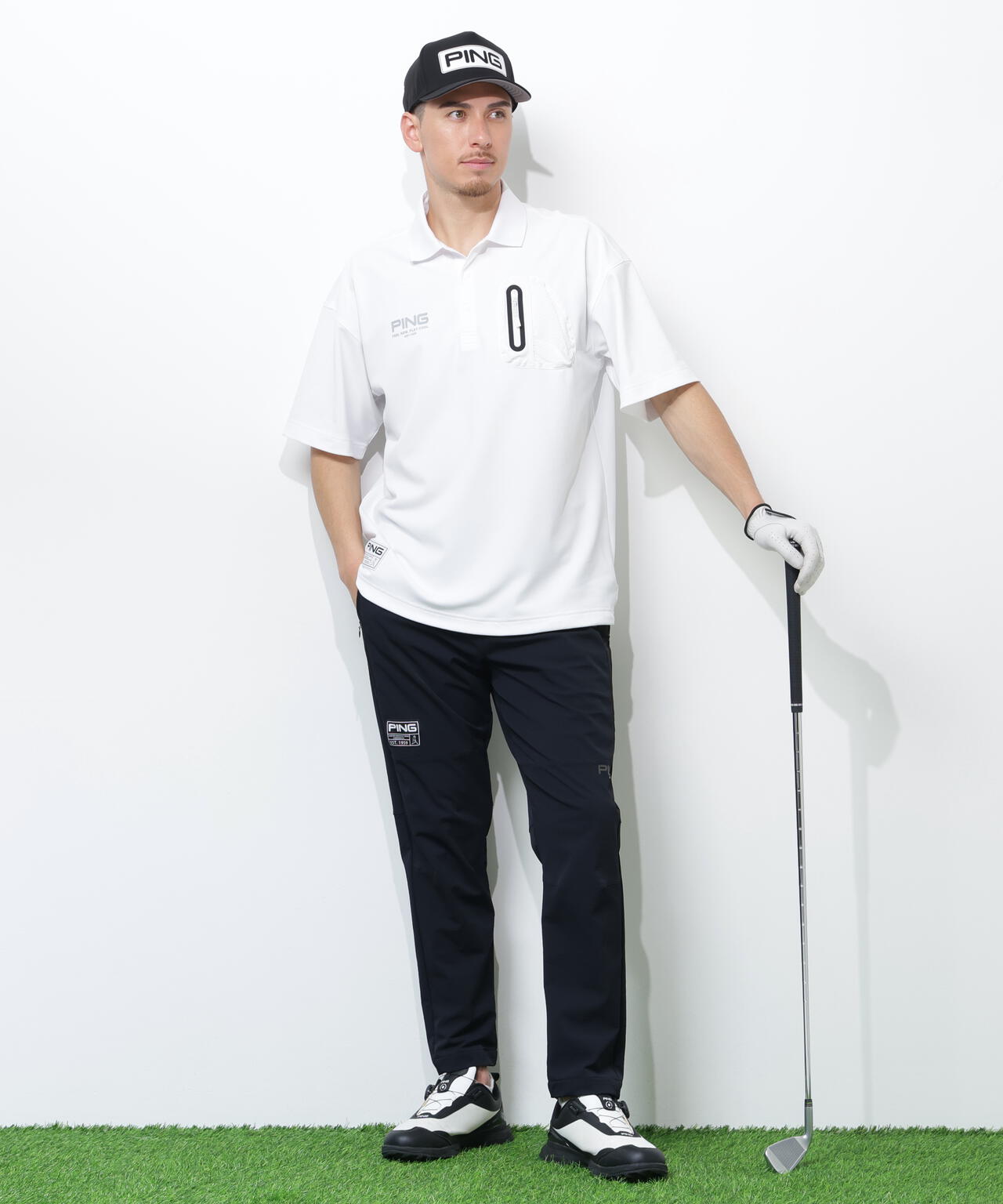 180cm　C:96　W:80　H:93 着用サイズ：L