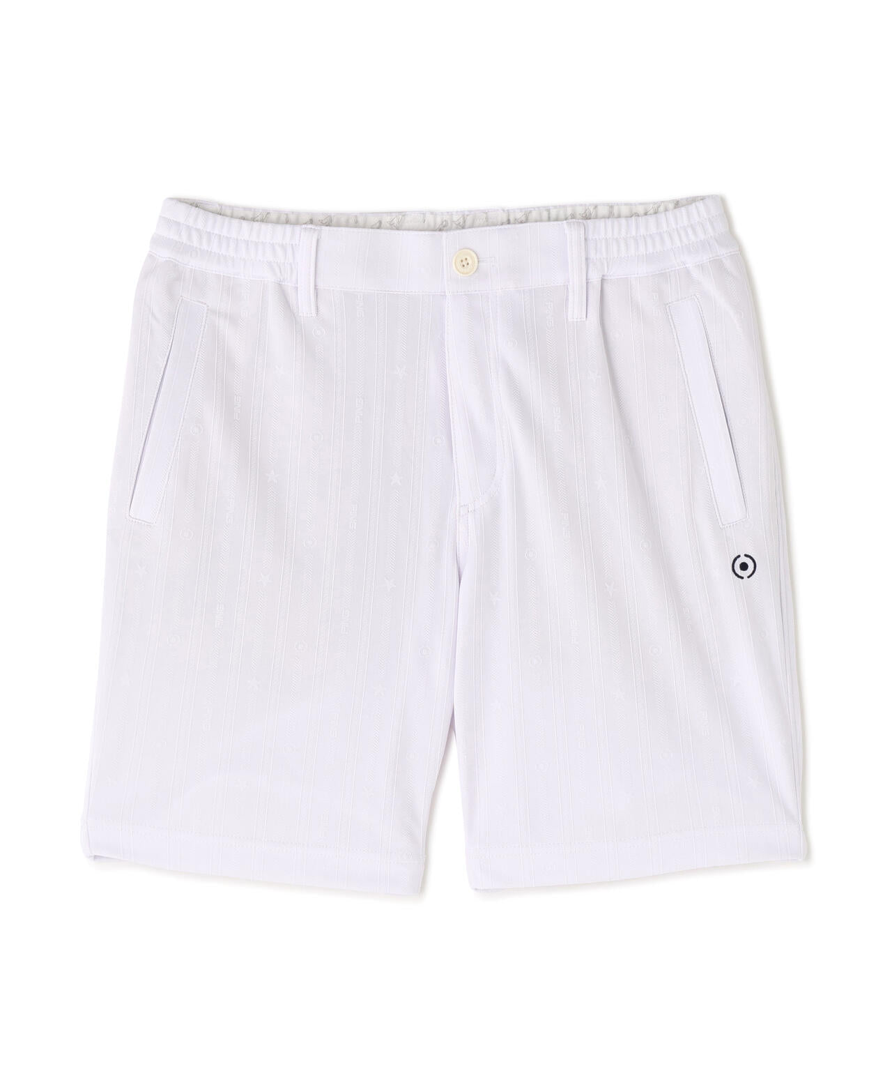 【PING APPAREL】全方向ストレッチ凸凹ストライプジャカードショートパンツ ＜NATIVE＞ (MENS)