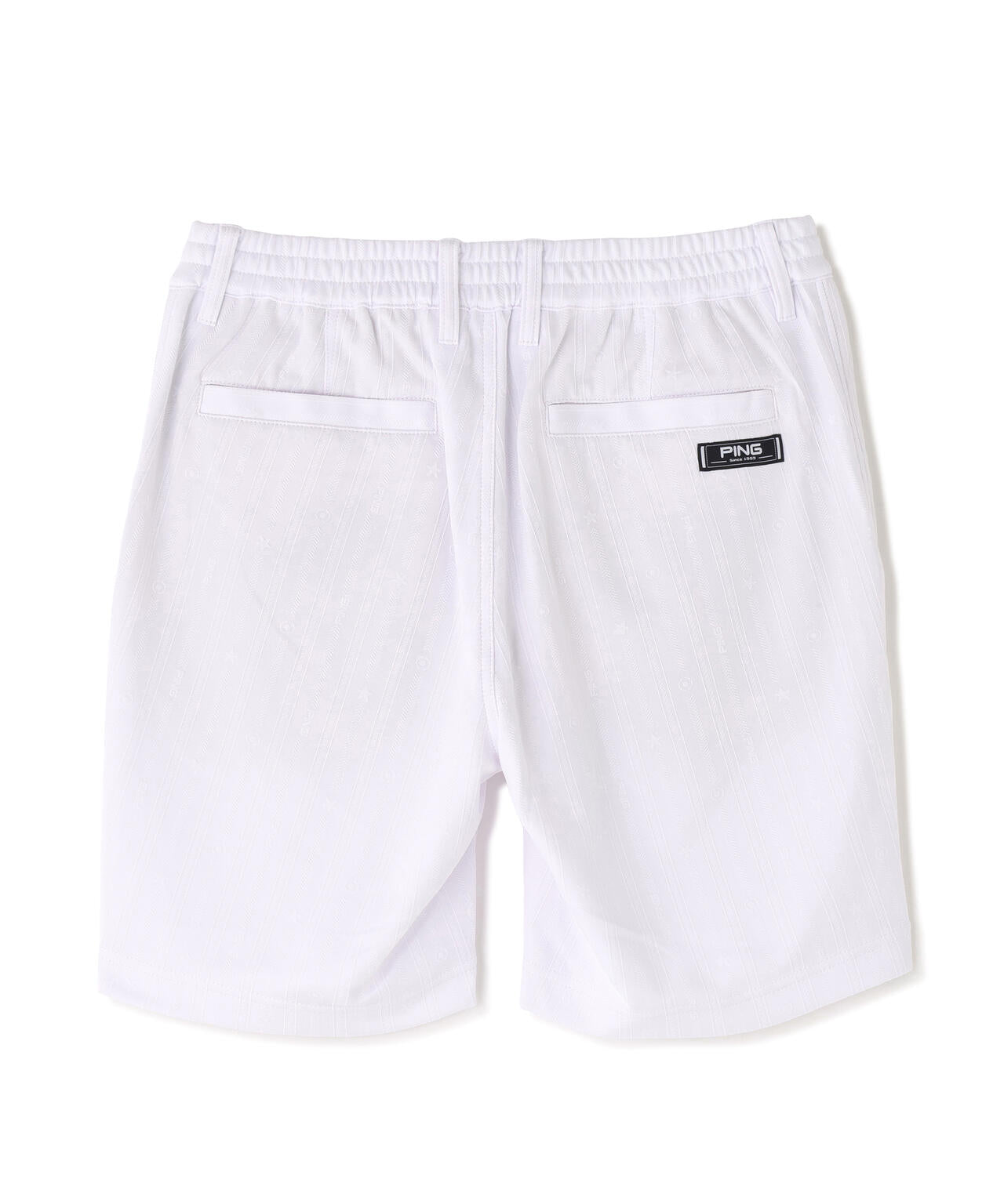 【PING APPAREL】全方向ストレッチ凸凹ストライプジャカードショートパンツ ＜NATIVE＞ (MENS)