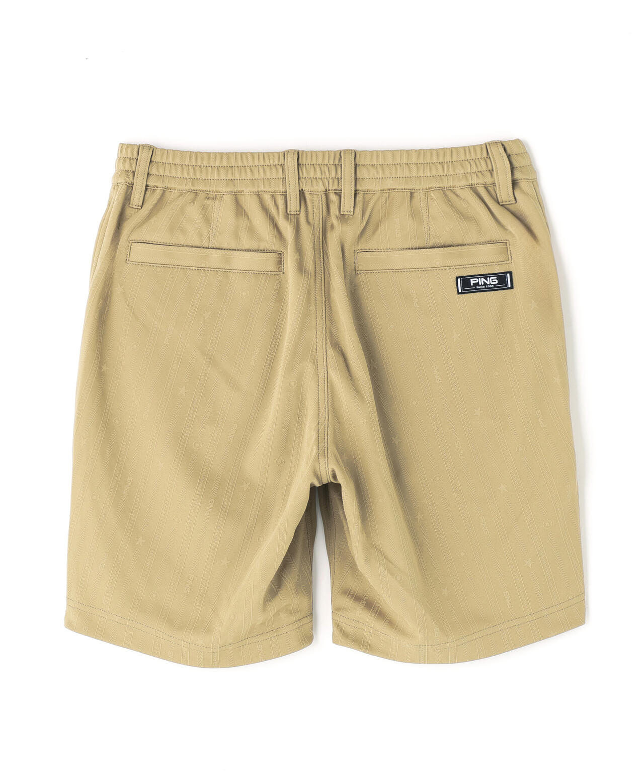 【PING APPAREL】全方向ストレッチ凸凹ストライプジャカードショートパンツ ＜NATIVE＞ (MENS)
