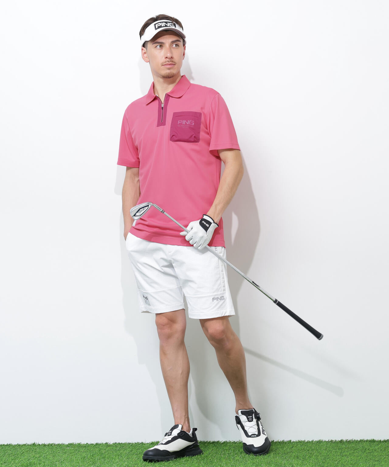 【PING APPAREL】全方向ストレッチ 緯二重ショートパンツ ＜GOLD＞ (MENS)