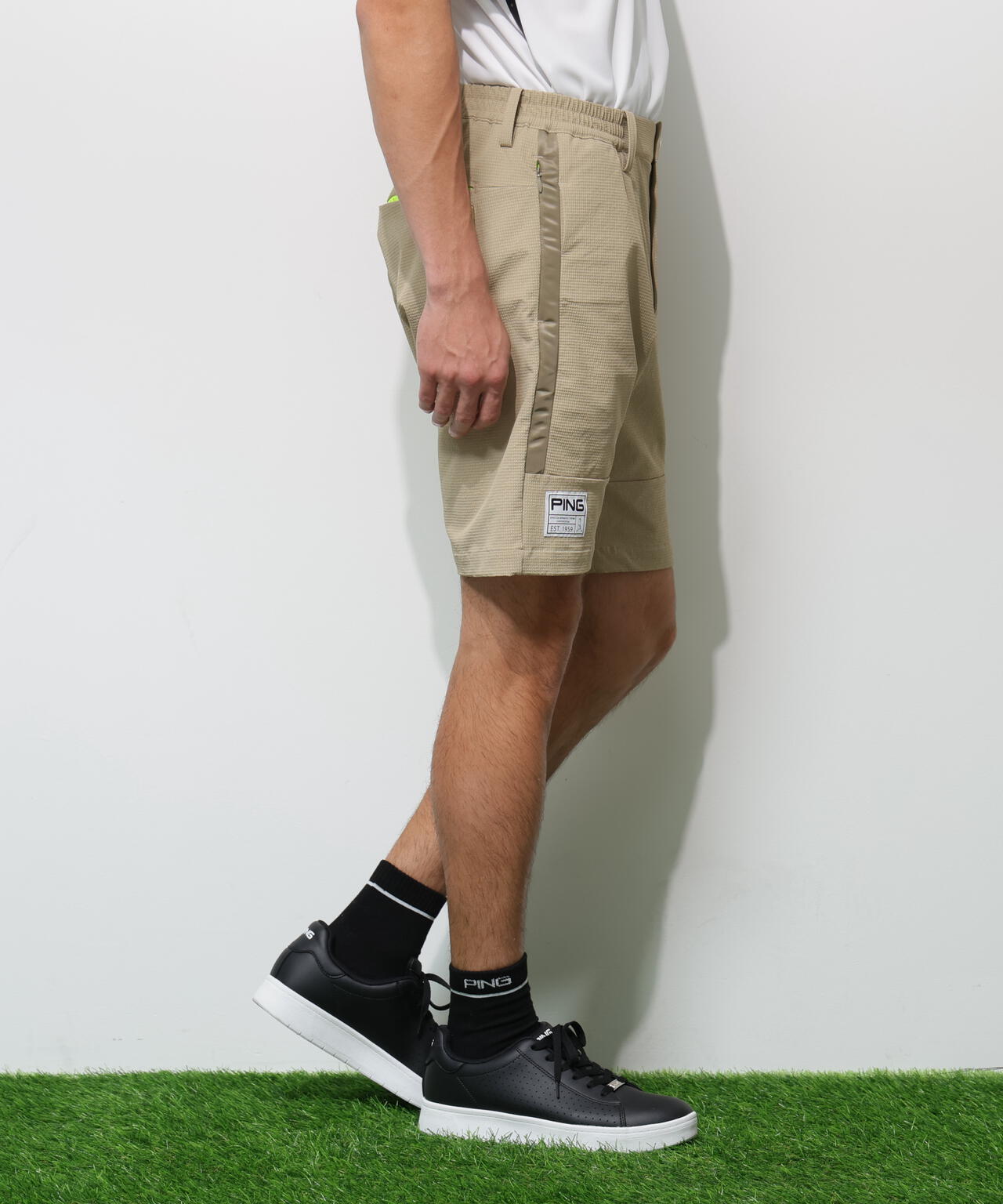 【PING APPAREL】全方向ストレッチ 緯二重ショートパンツ ＜GOLD＞ (MENS)